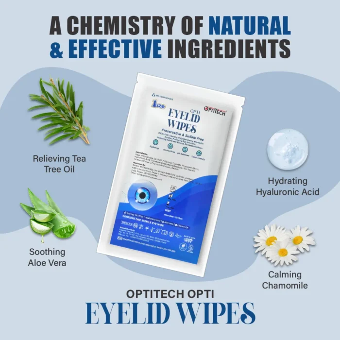 Opti Eyelid Wipes Lifestyle by optitecheyecare