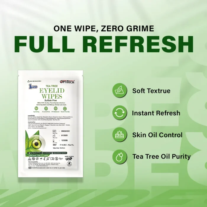 Tea Tree Wipes Lifestyle by optitech