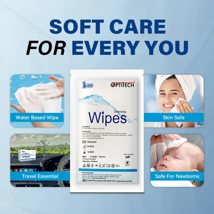 Cleansing Wipes Product Lifestyle by optitecheyecare