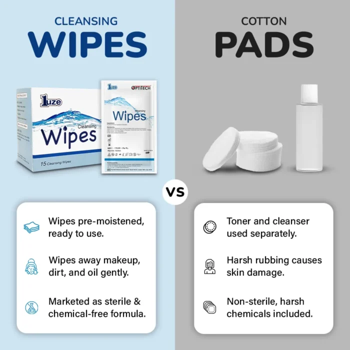 Cleansing Wipes Product Lifestyle by optitecheyecare